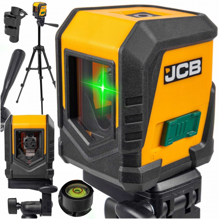 Професионален Лазерен нивелир с тринога  JCB CLL-G самонивелиращ