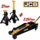 ПРОМО Крик 2.25т и Стойки за Кола 2т JCB Крокодил 150-530мм 