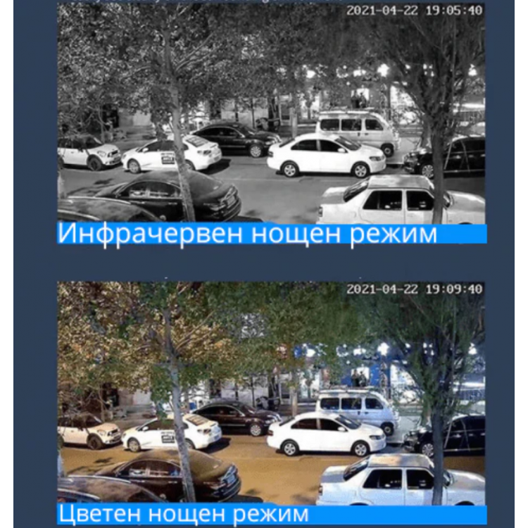 Куполна безжична камера iCsee + LED Соларна лампа 