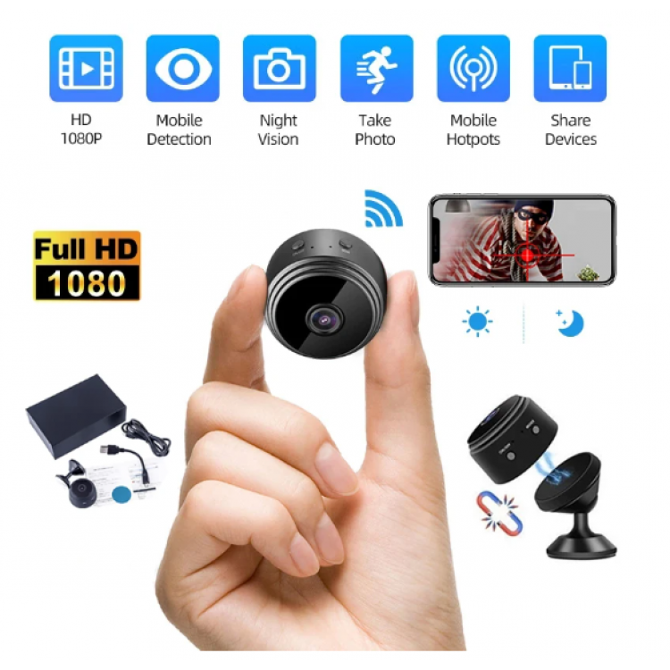Wifi мини безжична камера full hd