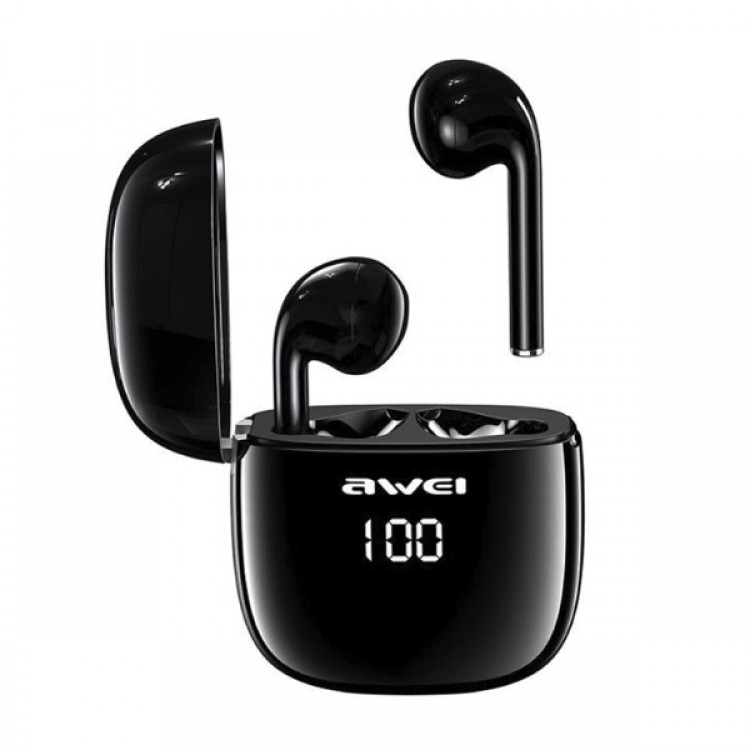 БЕЗЖИЧНИ BLUETOOTH СЛУШАЛКИ AWEI T28P - ЧЕРНИ