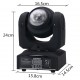 Mini moving head 4 LED, въртяща се глава, диско ефект, сценично осветление