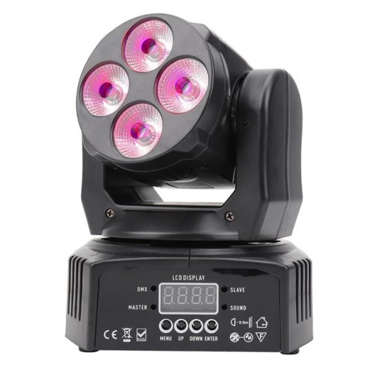 Дискотечен прожектор с 4 диоида Moving head 