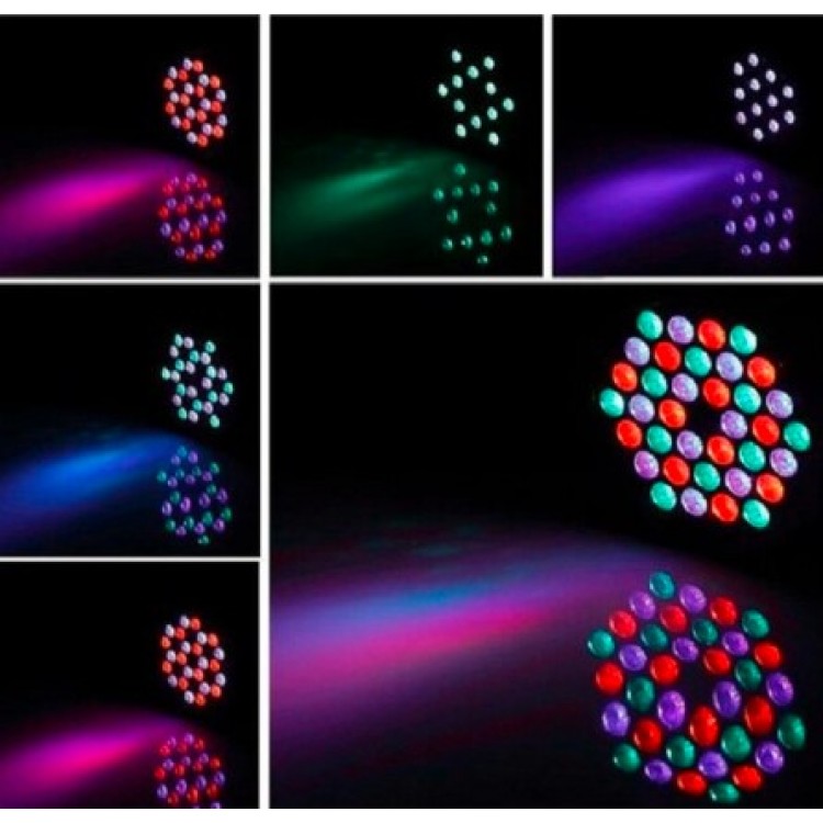Дискотечен парти лазер LED Mini Flat Par Light, 36 диода