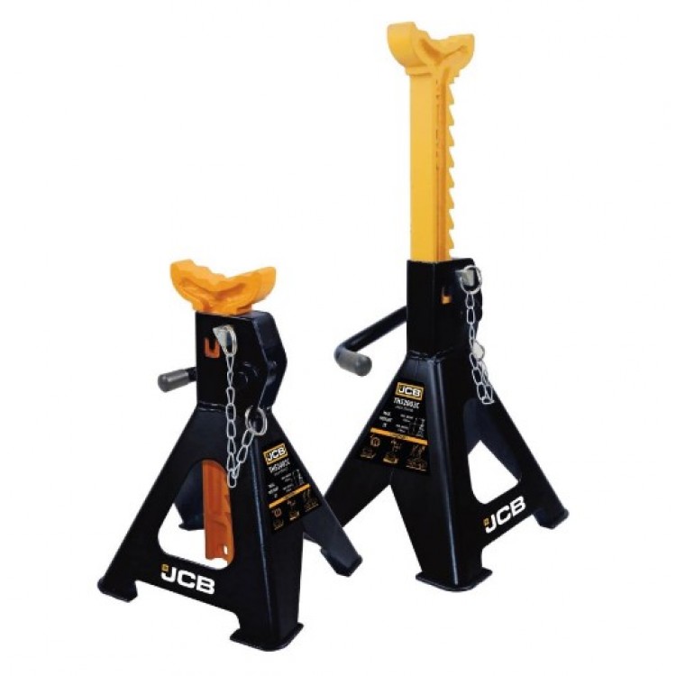 Крик крокодил 3 тона 77 – 505 мм JCB TH33013 + Стойки за автомобил JCB 3 тона 2 бр.