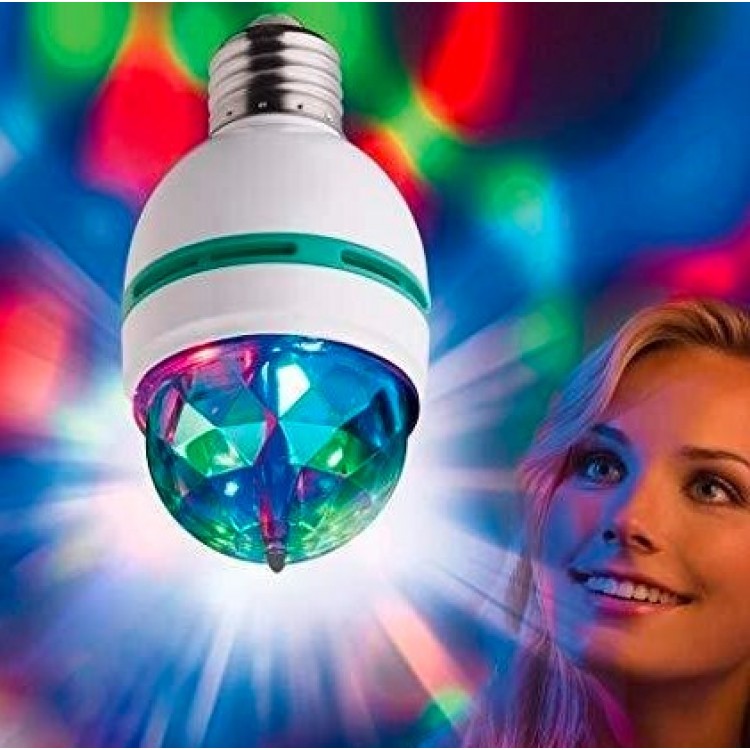 Въртяща се Диско Крушка LED