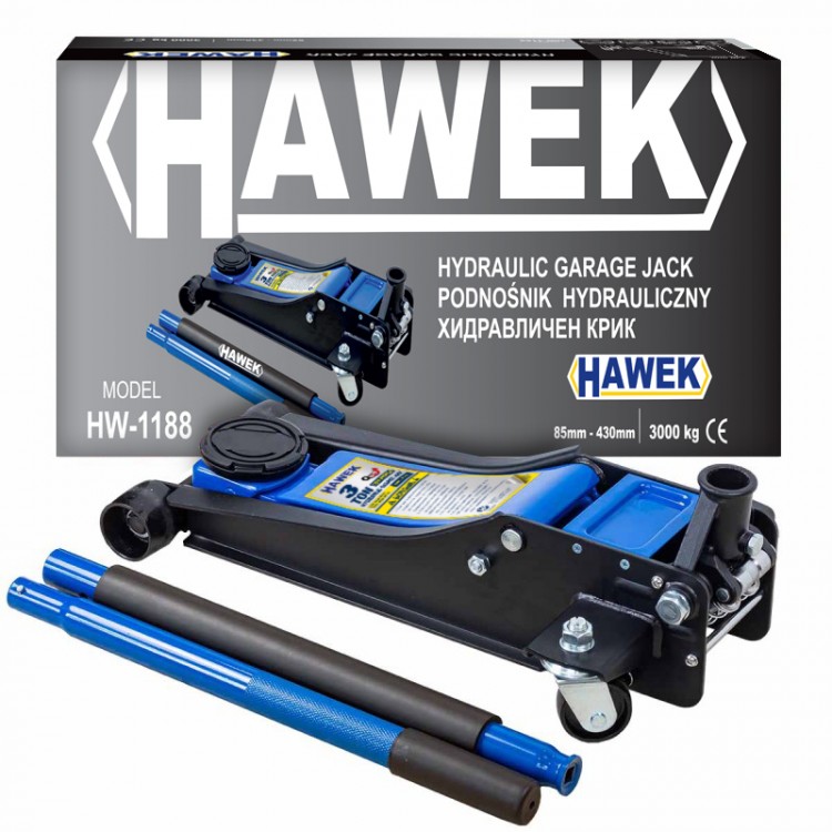 НИСКОПРОФИЛЕН КРИК 3 ТОНА 85 - 430 ММ HAWEK , HW-1188
