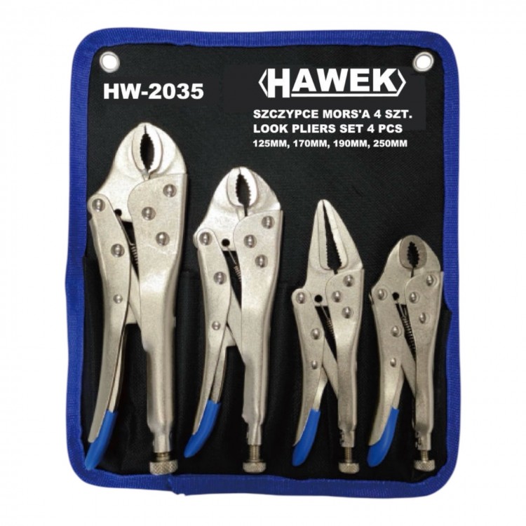 Комплект клещи чираци, 4 части HAWEK , HW-2035